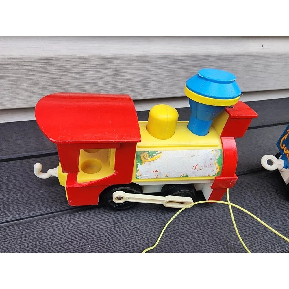 Vintage Fisher-Price Little People Circus Train #991 Toy Animal Zoo W/Animals +